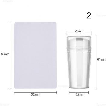Manicure Tools Silicone Nail Stamper and Flower Plates