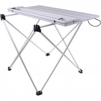Ultralight Portable Aluminum Picnic Table with Carrying Bag