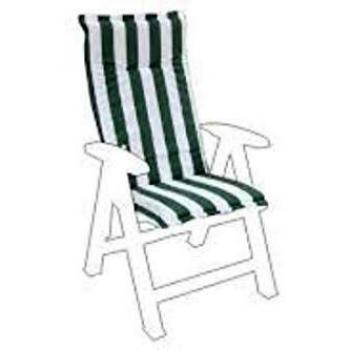 Fabotex Cuscino per sedersi Bianco/Verde 116x48x2.5 cm