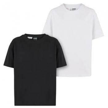 Chemise oversize fille Urban Classics, 2 pièces noir/blanc