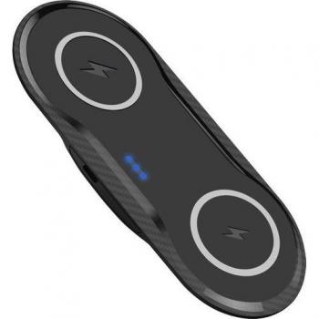Cargador inalámbrico Qi 10W para iPhone XS Max y Samsung S8