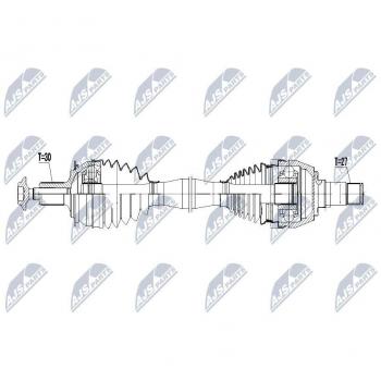 Arbre de Cardan de transmission NTY NPW-ME-065 MERCEDES-BENZ