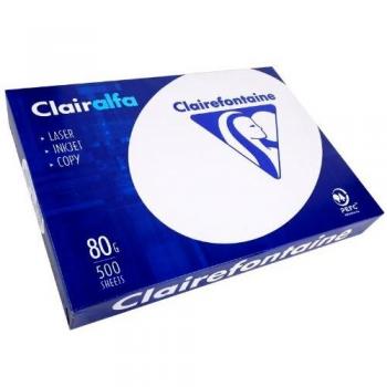 Clairefontaine Kopierpapier Clairalfa, A3, 80 g/m², hochweiß, 5 x 500 Blatt