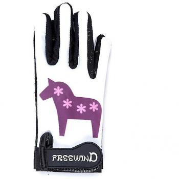 Gants d'équitation pour enfants violet en gel de silice L (9-12 ans)
