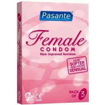 Pasante Female Condoms 3 Pack + Free Bourjois Lip Gloss