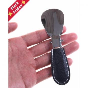 Travel-Friendly Stainless Steel Shoe Horn