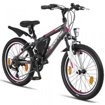 VTT Licorne Fusion 27,5 – 21 Vitesses – Freins Hydrauliques – Anthracite & Rose