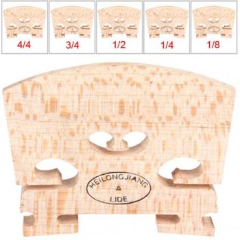 Maple Violin Bridge Regular Type 1/8 1/4 1/2 3/4 4/4