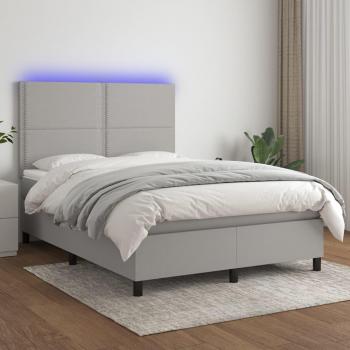 Lova Midnight Glow Grey Mattress Cover Kit with Lights – 140x200 cm Fabric