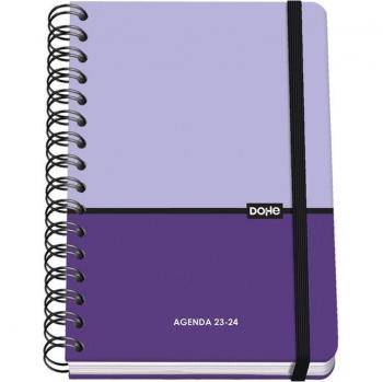 Agenda escolar Dohe Premium A5 semana vista dúo morado