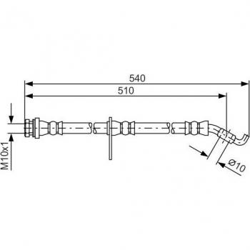 Latiguillo de freno flexible BOSCH 1 987 481 560