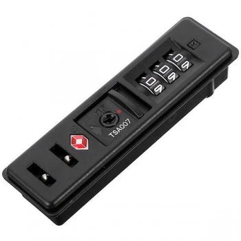 Serrure de Bagages TSA 9,5 × 2,6 cm – Verrou Intégré Noir