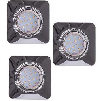 EGLO 3x LED Einbauleuchte PENETO, Warmweiß, 5W, chrom