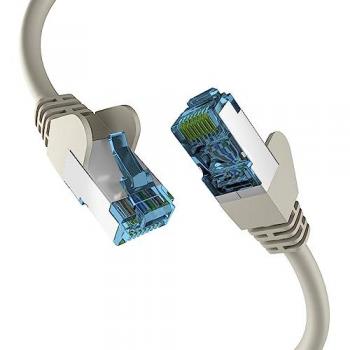 10‑Meter Gray Cat‑7 Ethernet Cable – S/FTP Protection