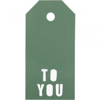 Green Manila Tags 5x10 cm 300 g 15 pcs