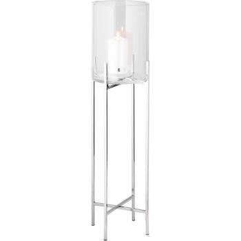 FINK Kerzenhalter ODEON, silber, H:91cm Ø:25cm