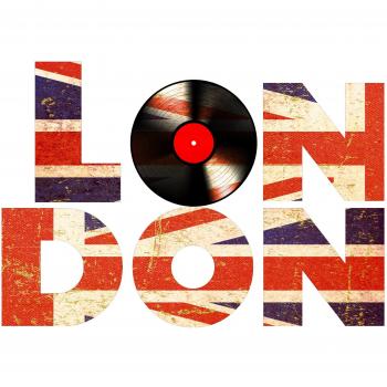 Autocollant décoratif London 48×68 cm – Vinyle noir