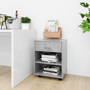 VidaXL Mobile Cabinet Concrete Grey 46x36x59 cm Engineered Wood