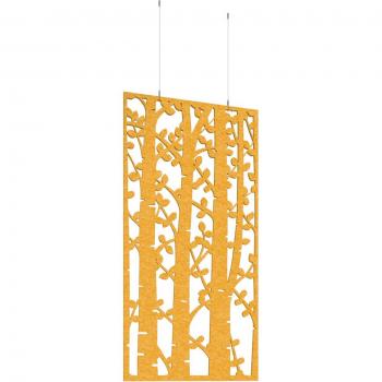 Yellow Piano Chords Hanging Acoustic Panel – 1200x600mm with Wires & Hooks