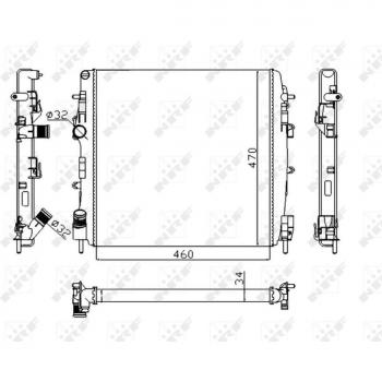 Economy Class Radiator NRF 58317A