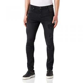 Jeans Neri Slim Fit Distrutti
