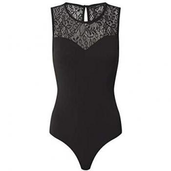 Vero Moda Vmalberta Body Sexy Sin Mangas Noos Ropa Interior, Negro, XS para Mujer