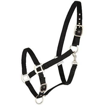 Black Satin Perlon Halter – Pony Elite