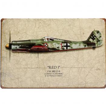 Historic Combat Aircraft Metal Wall Mount