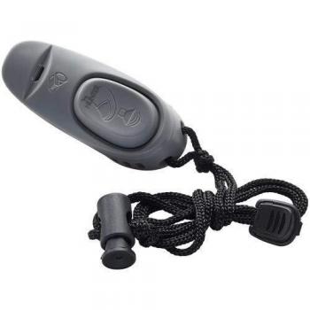 Hunter 2in1 Hundepfeife Clicker, grau