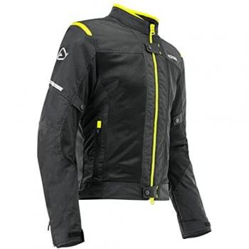 Chaqueta Vented Acerbis Ramsey, Talla S, Negro/Neón/Amarillo