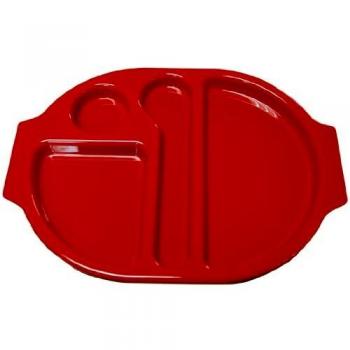 Kristallon DL126 Red Food Compartment Trays