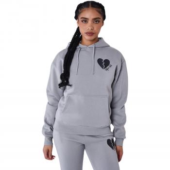 Sweat à capuche gris clair femme Project X Paris