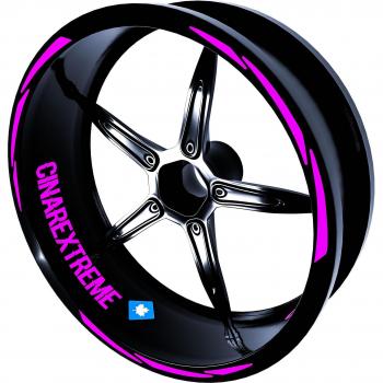 Decal de Llantas Tres Partes – Anillos Rosa CinarExtreme