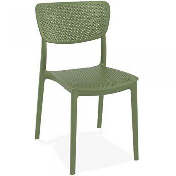 Chaise de jardin PALMA en plastique vert