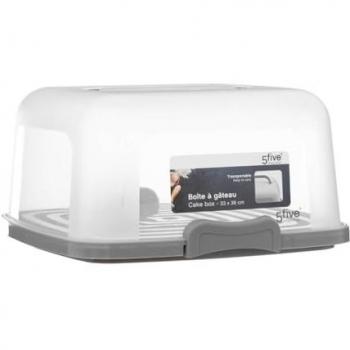 Coffret de Conservation Cake 36 × 36 cm – Gris