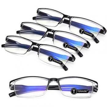 TERAISE 4PCS Blue Light Blocking Readers for Men and Women