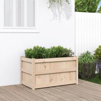 Pine Garden Planter, 90 x 50 x 50 cm, Solid Wood, vidaXL