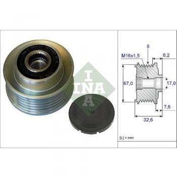 Rueda libre del generador/alternador INA 535 0097 10