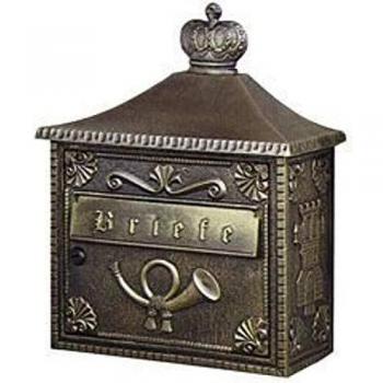 Brown Aluminium Wall Letterbox 802 B