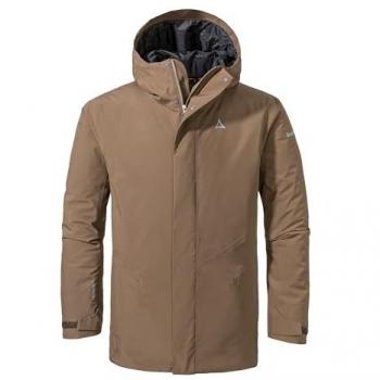 Schöffel Herren Hiking Parka Style Froda MNS mit Kapuze, braun, Größe 48