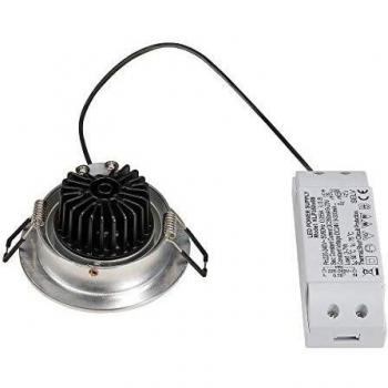 SLV LED Einbaustrahler NEW TRIA 77 I rund, 3000K, matt aluminium