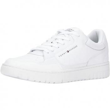 Sneaker TOMMY HILFIGER TH BASKET CORE LEATHER ESS Gr. 43, weiß Herren