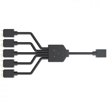 Câble de Splitter RGB 5V 1 à 5 Broches pour Ordinateur