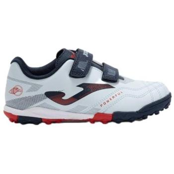 Botas Joma Niño Blanco y Rojo
