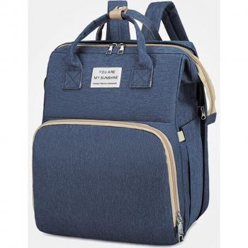 3-in-1 Mom Bag with Diaper Changing Pad and Travel Bed
