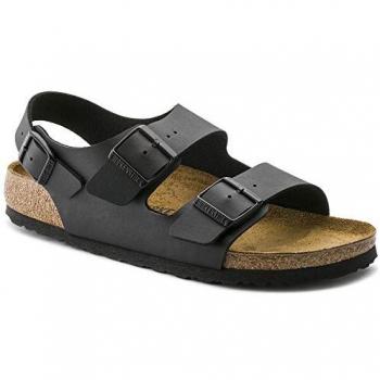 Schwarze Birkenstock Milano Sandalen