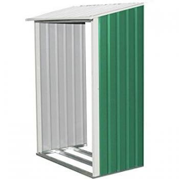 Abri bûches métal galvanisé ROSAS 2.71 m² pour abri de jardin