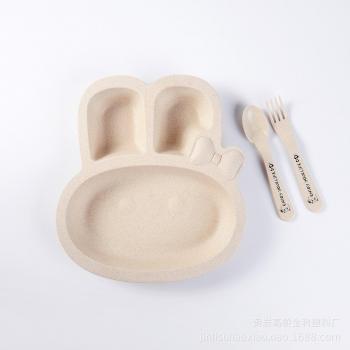 Platos Infantil Conejito Comida