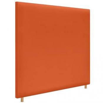 Dhome Cabecero Tapizado Polipiel Naranja 135x120cm