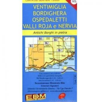 IM 3 Imperia, Ventimiglia, Pigna, alta via dei monti liguri 1:25.000